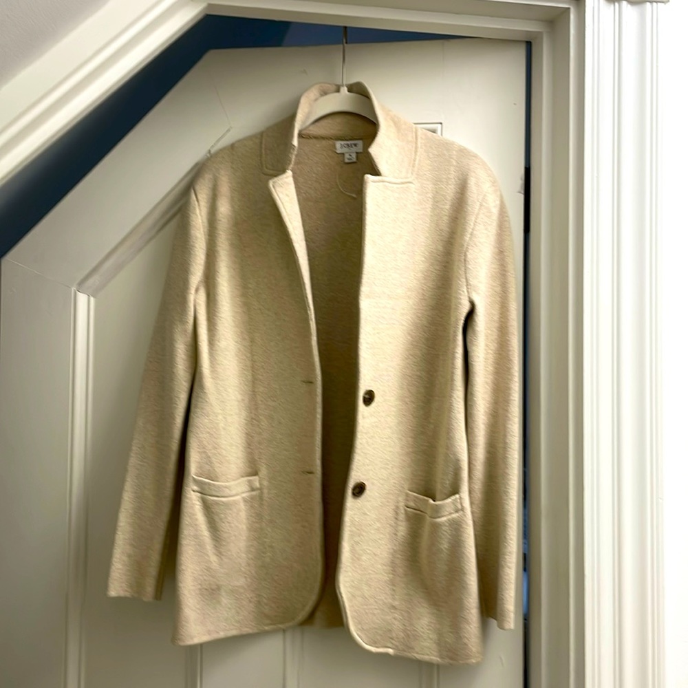 J.Crew cotton blazer cardigan